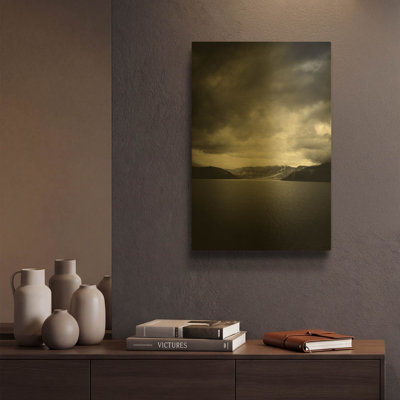 'Stormful MF969-1064' By Design Fabrikken Gold Metal Wall Art, 12" x 16"