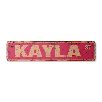 Kayla Aluminum Street Sign