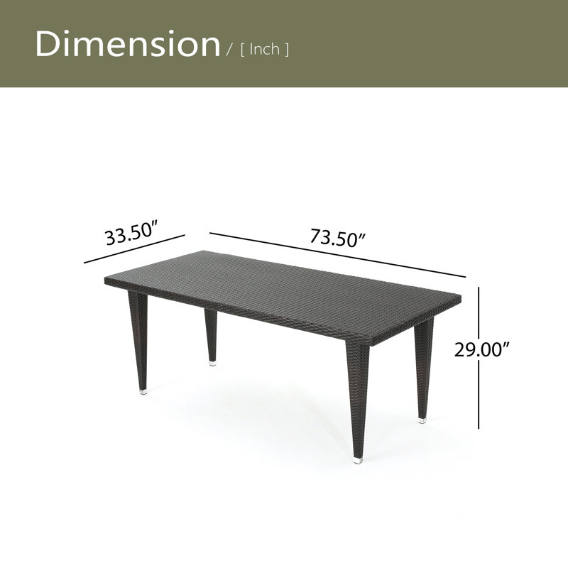 33*75 RECT TABLE - PVC