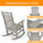 1pc Kailan Plastic Rocking Gliding Adirondack Chair-1525047676