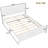 Solid Wood Queen Platform Bed Frame With Strong Slats, No Box Spring Design-1394249417-1394249416