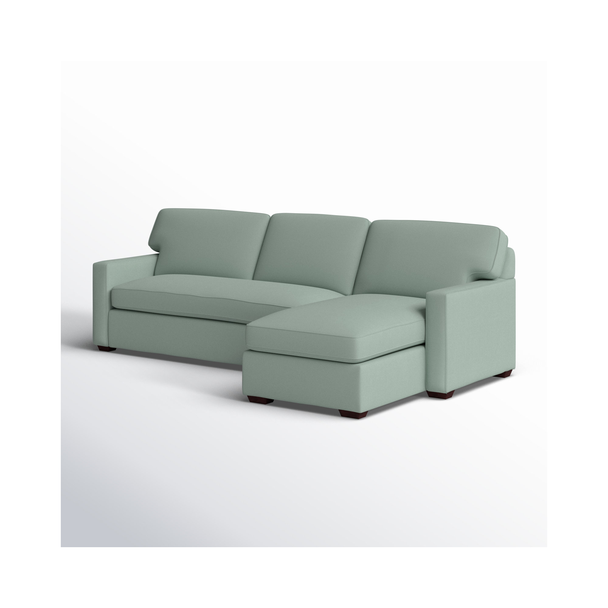Taylor Upholstered Chaise L-Sectional, Right Hand Facing, Bayou Spray Canvas