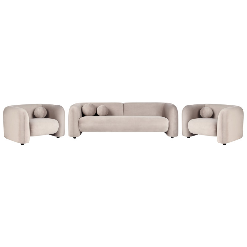 Akkash 3 - Piece Living Room Set