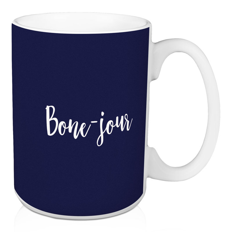 Grande tasse à café os-jour Nazario, Bleu marine