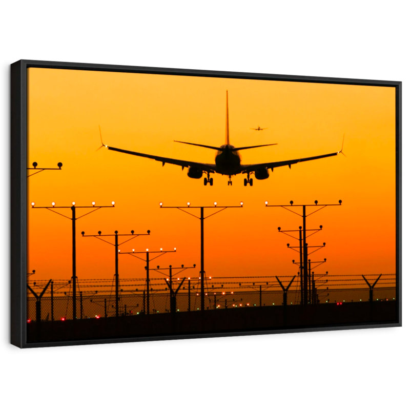 «Art Landing Silhouette Wall Art», H 9 po x l 13 po