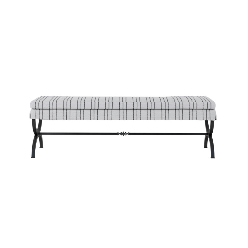Alcove Cotton Blend Upholstered Bench