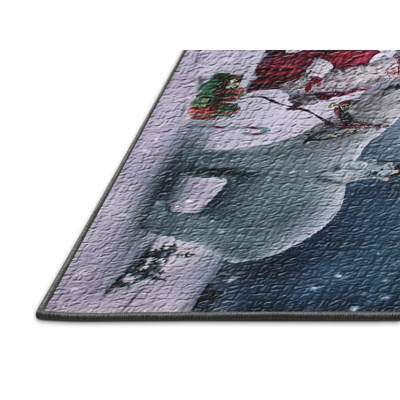 Tapis de noël zone grise, Rectangle 2 pi x 3 pi