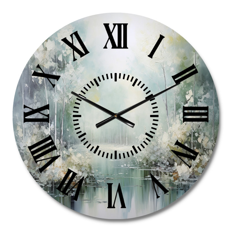 Horloge murale Minimal River Forest, Médium
