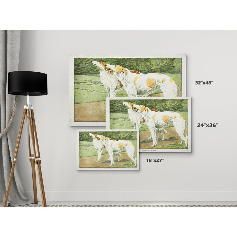 « canined assiette v », impression, H 18 po x l 27 po x P 1,5 po, Pas de tapis, Toile tendue