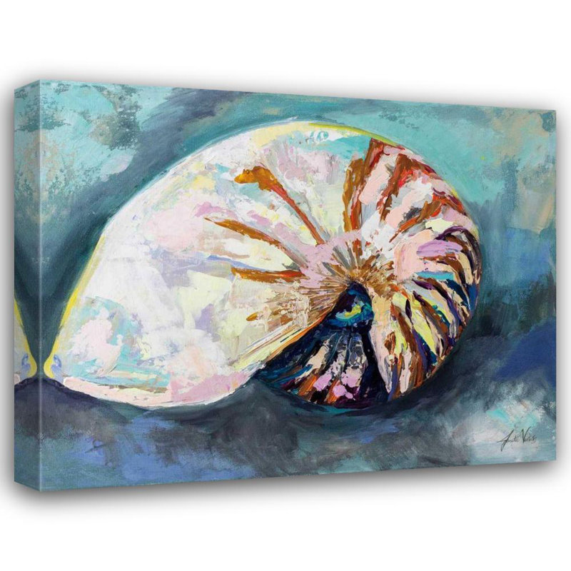 «Dovecove Vertentes, Jeanette», reproduction d'art sur toile tendue: Nautilus Shell, H 36 po x l 44 po