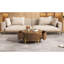 Table basse moderne avec rangement à 2 grands tiroirs Modern, 31,5 po, brun