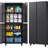 Metal Storage Cabinet with Wheels, Rolling Garage Storage Cabinet with Lock, Tool Cabinet on Wheels for Garage, Home, Shop