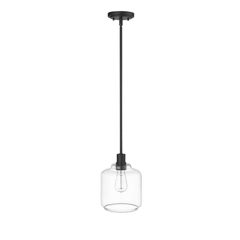 Asheville 1 - Light Dimmable Pendant, Matte Black