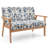 Mervela Upholstered 43 " Linen Loveseat-1137369073