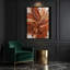 Aquarelle abstraite 34, art mural sur toile brune-983769931