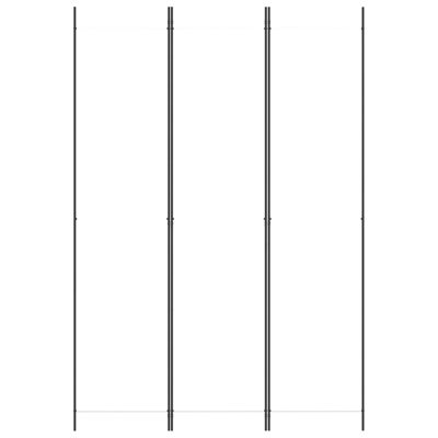vidaXL 3-Panel Room Divider White 59.1"x86.6" Fabric