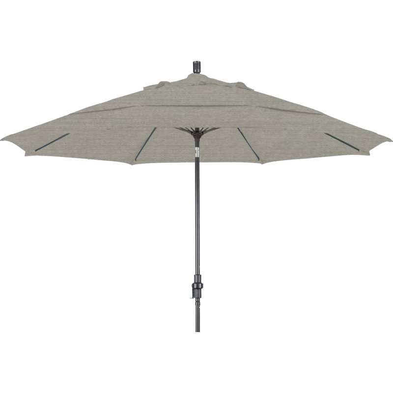Parasol de marché 11 pi Brent, Sunbrella® à tissage uni palette colombe
