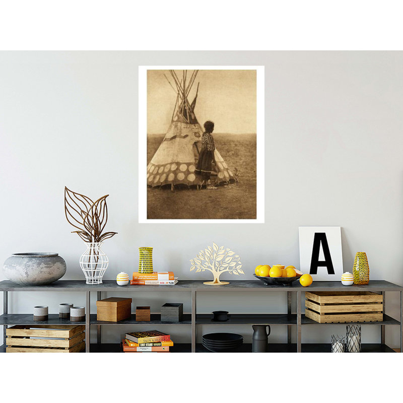 A Piegan play tipi (The North American Indian v. XVIII. Norwood MA The Plimpton Press) par Edward Sheriff Curtis - Impression giclée