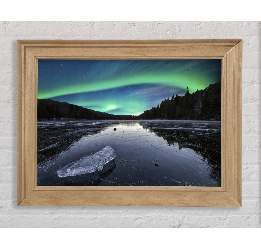 Northern Light Ice Waters - Einzelner Bilderrahmen Kunstdrucke