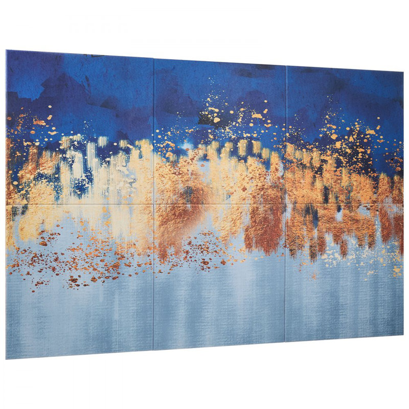 6 Pack Art Acoustic Panels 23.6 x 23.6 inch Self Adhesive for Home Pastel