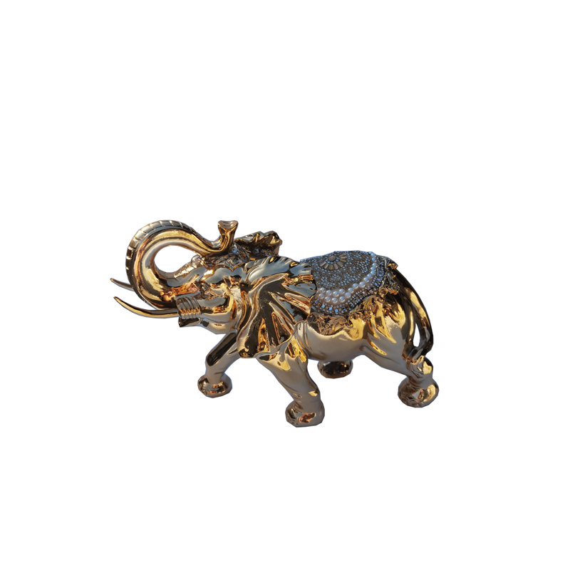 Figurine éléphant, Doré