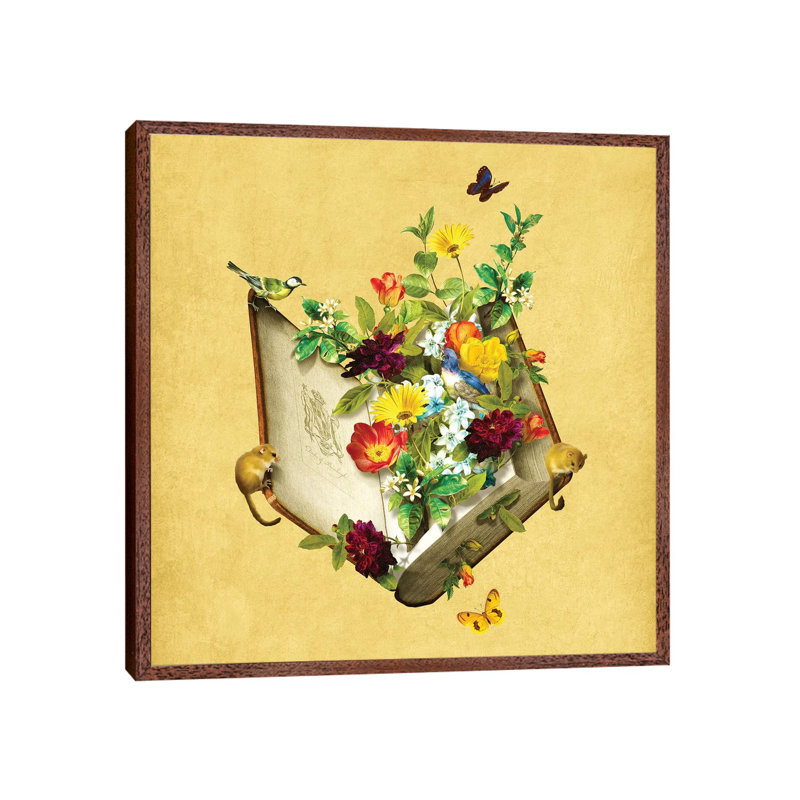 Diogo Verissimo - Print on Canvas, 45.72 cm H x 45.72 cm W, Brown Floater Framed