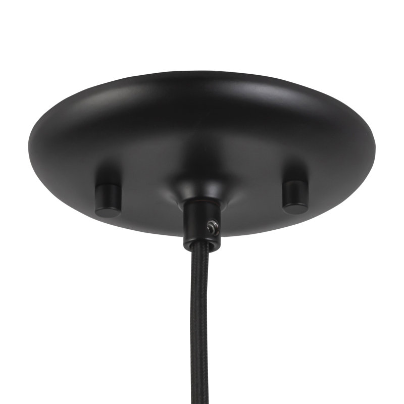 Luminaire suspendu noir 15 po Minori