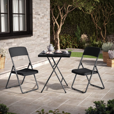 Arved 53cm Square Portable Folding Table with 2 Chairs