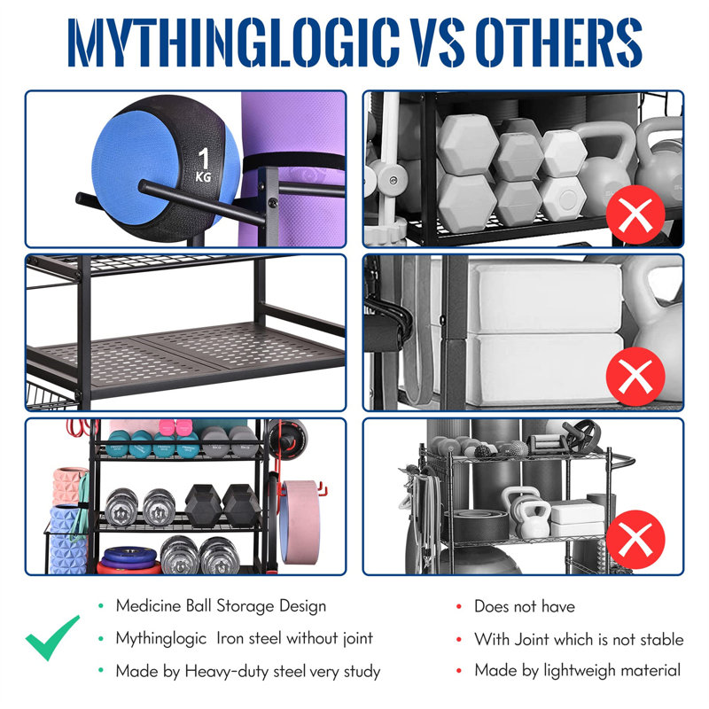 Nemanja Metal Floor Multi-Use Sports Rack