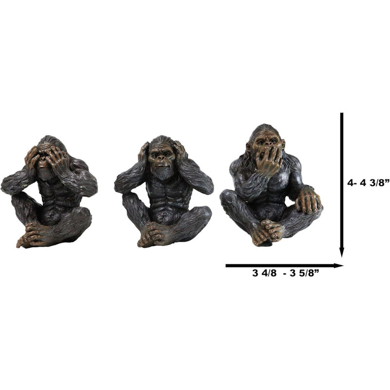 Figurines de grands singes Cryptid de la forêt