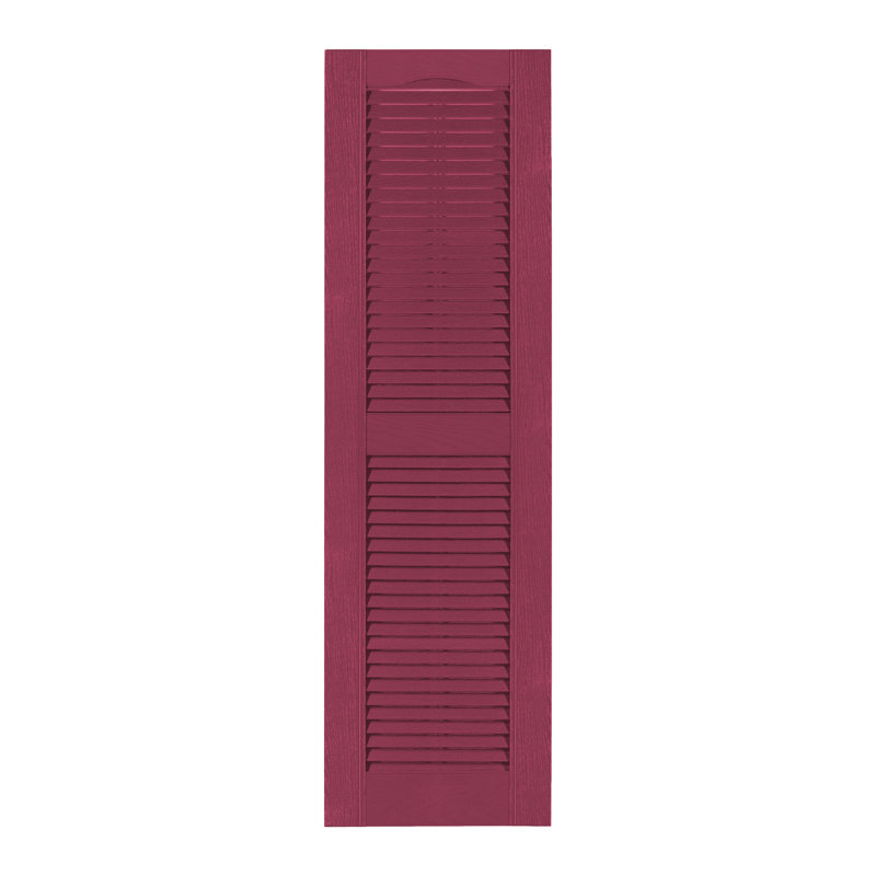 Volet à persiennes sur mesure avec dessus cathédrale, 55", Bourgogne, 10"