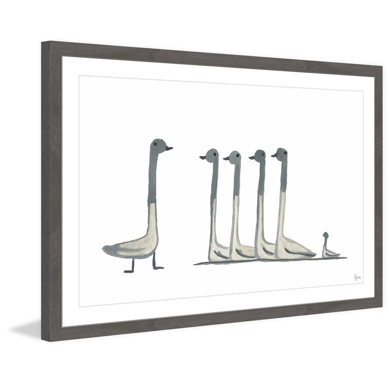 «Duck Duck Goose», reproduction encadrée, H 16 po x l 24 po x P 1,5 po
