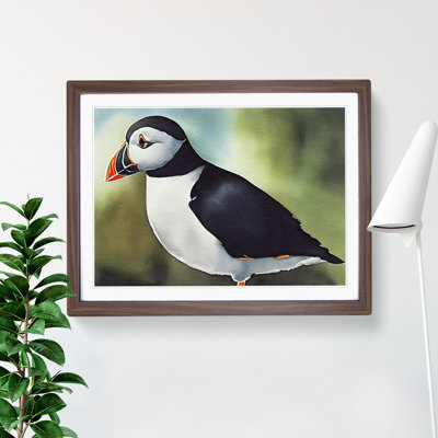 Captivating Puffin Bird - Framed Print