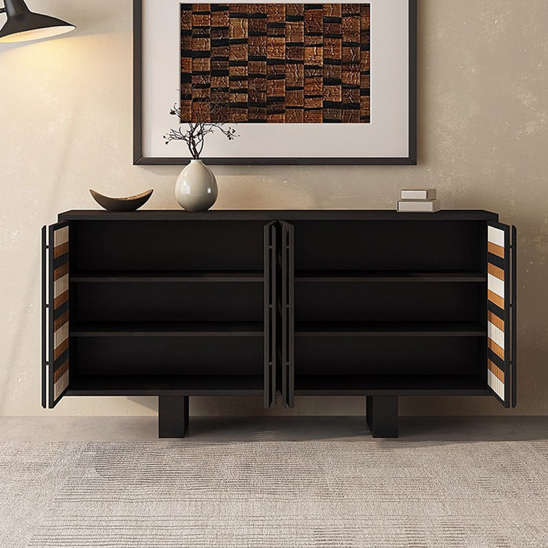 Buffet de rangement moderne et minimaliste, H 35,43 po x l 62,99 po x P 15,75 po