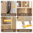 3-tier Bookshelf,8 Cube Storage Open Cubes Organizer, Office Bookcase, Wooden Book Shelf For Furniture, Cubby Storage Organizer For Living Room/bedroom(8 Cube)-912120577