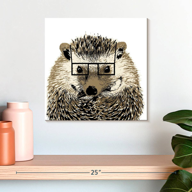 Good Looking Hedgehog, 16" H x 16" W
