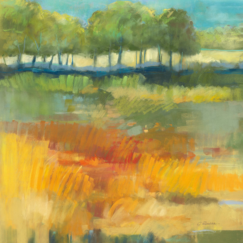 Paysage de fin d'été I, H 36 po x l 36 po x P 1,25 po