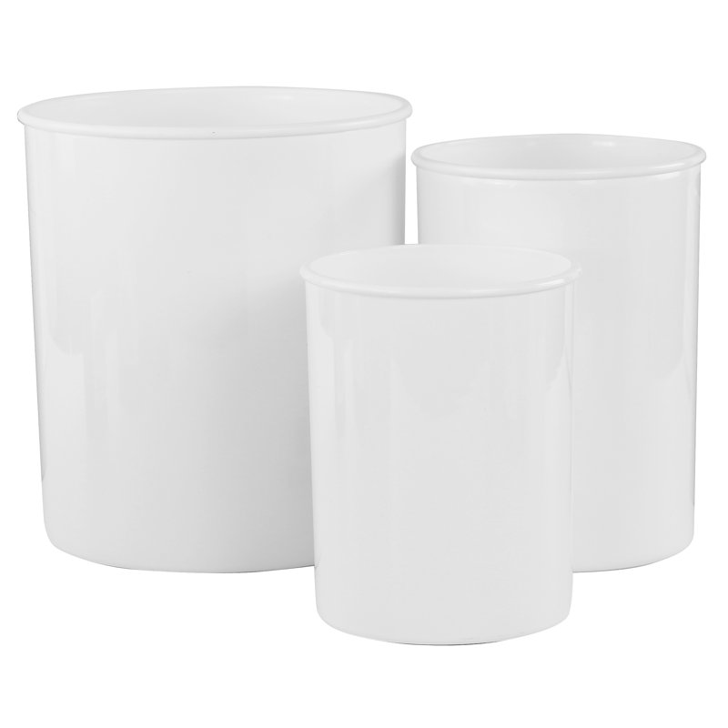 Ensemble de pots à ustensiles en plastique Reston Lloyd, Blanc