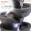 Outdoor Cascade Fountain with Lights