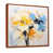 Toile avec cadre flottant brun