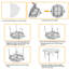 Table de banquet circulaire en plastique-57923420