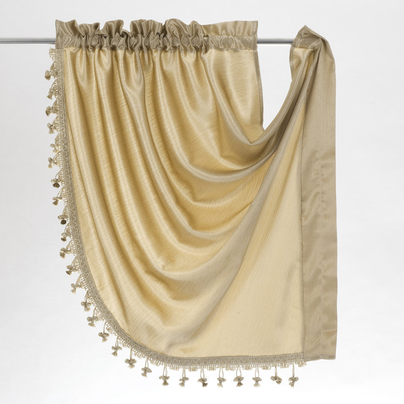 Pointed Window Valance, Blue, 57" W x 37" L