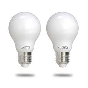 5,5 watts (équivalent à 40 watts), DEL A19, intensité variable intelligente, blanc réglable E26 / base moyenne (standard) (Ensemble de 2)