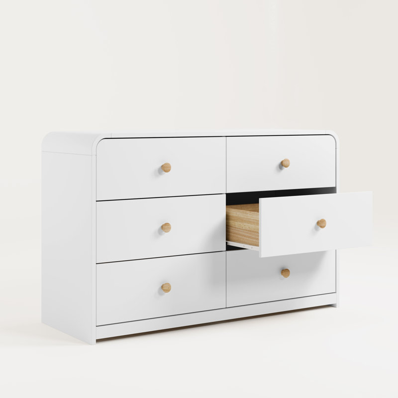 Commode 6 tiroirs Storkcraft Santos, Blanc / Blanc