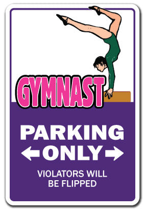Enseigne de gymnastique de stationnement