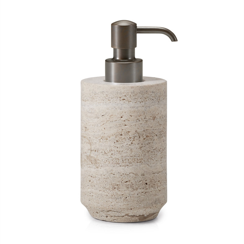 Aztec Marble Soap Dispenser, Matte Bronze