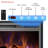 Cassella Black Electric Fireplace with 5120 BTU-1970180057
