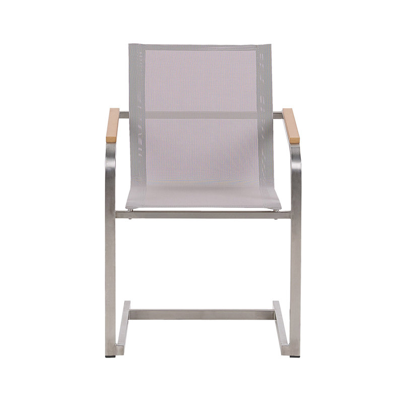 Kinde Patio Dining Armchair with Cushion, Beige
