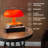 Orange Mushroom LED Lamp, Dimmable Mid-Century Retro Table Lamp With 3 Light Temperatures And Remote