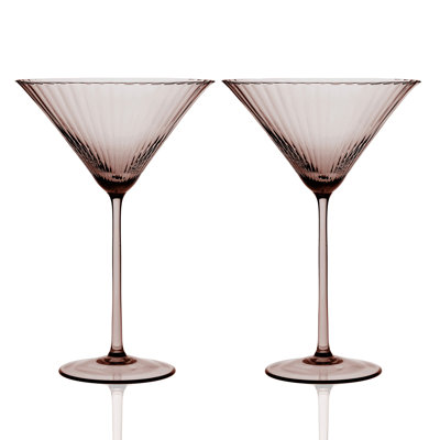 Quinn Handmade Crystal Martini Glass